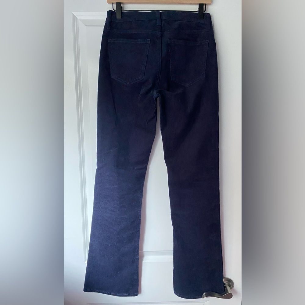GAP Women's Straight Mini Boot Leg Corduroy - Deep Navy Size 4 - Picture 7 of 9
